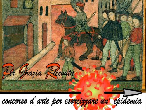 Tavoletta votiva custodita al Museo Fulcis – elaborazione grafica di Ivan Conedera
