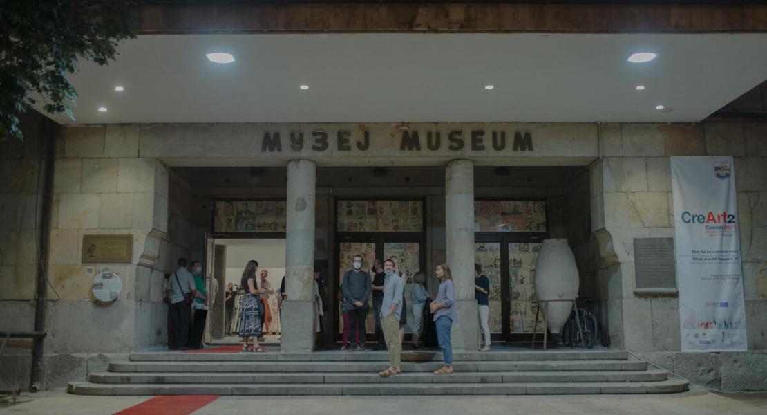 Inaugurazione della mostra europea CreArt a Skopje il 2 luglio.