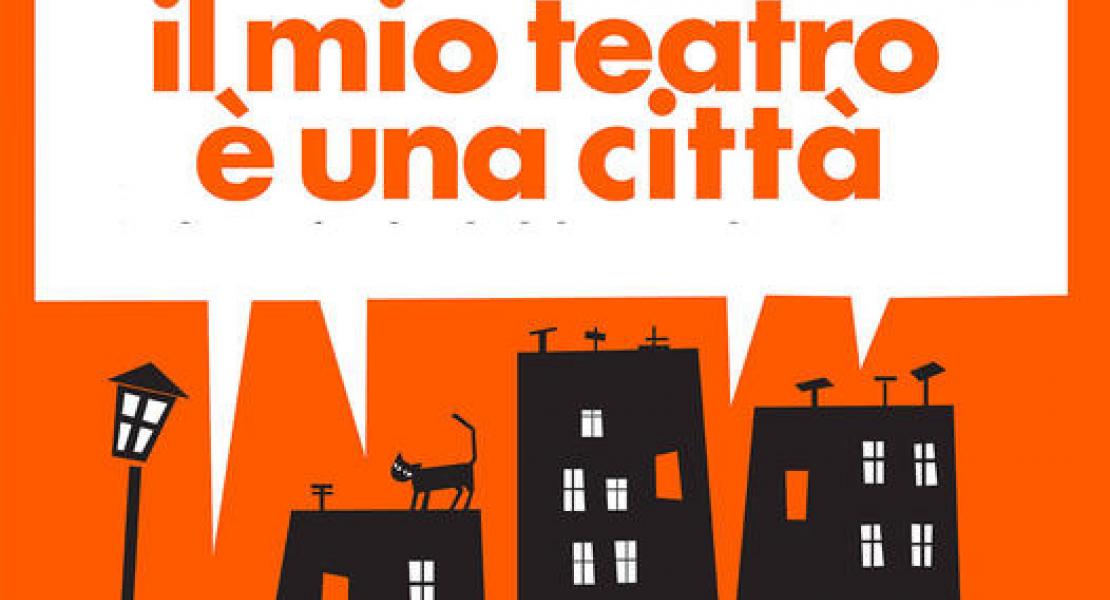 scritta together - insieme, case con un gatto sopra
