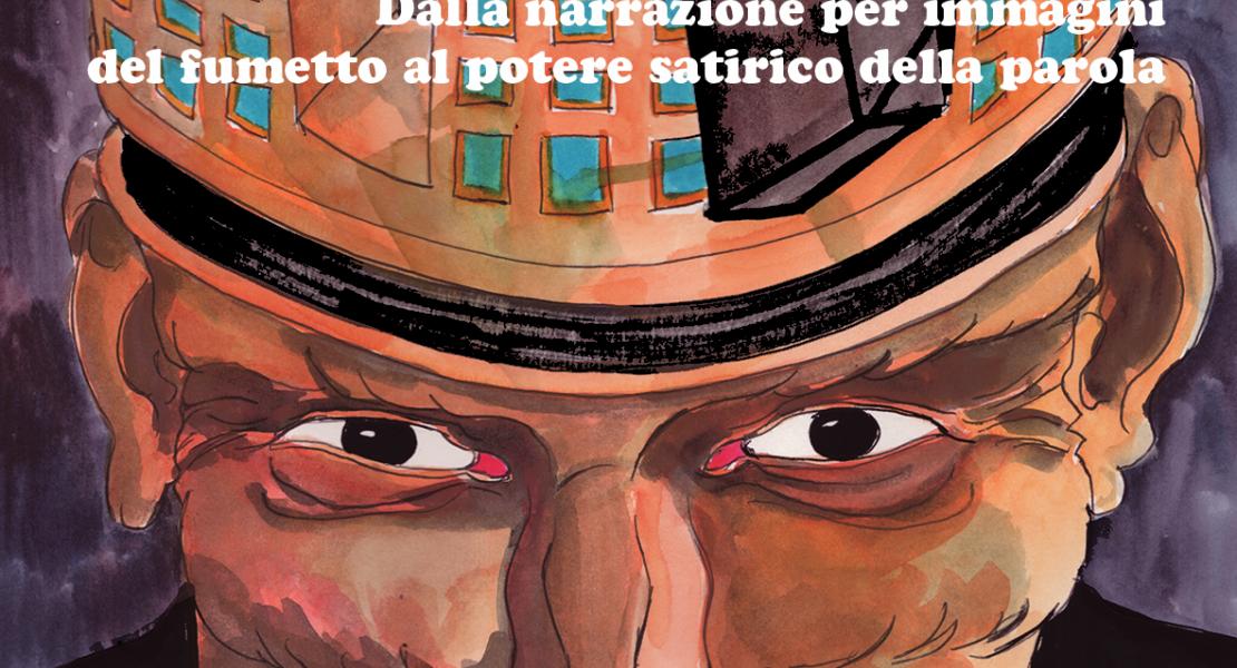 un uomo con una città disegnata sul cappello